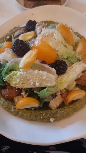 Plant based salad at Nola Kitchen in Porto