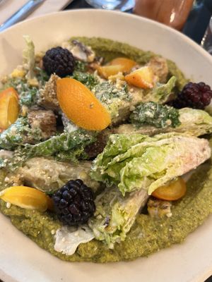 Vegan Caesar salad   at Nola Kitchen in Porto