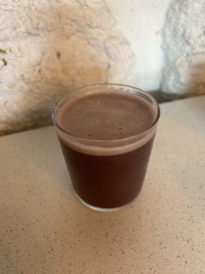 Purple rain (apple, pear, black berry, and basil)  at Nola Kitchen in Porto