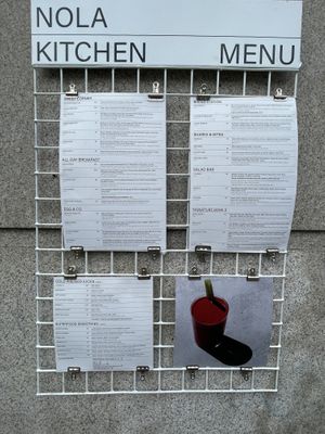 Menu  at Nola Kitchen in Porto