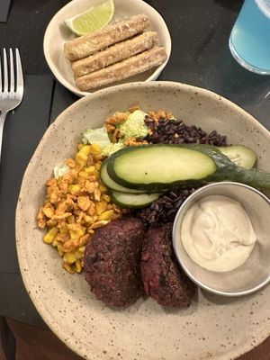 Naked burrito bowl   at Nola Kitchen in Porto