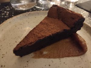 Chocolate cake at Nola Kitchen in Porto