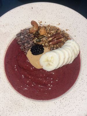 Açai bowl  at Nola Kitchen in Porto