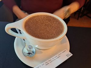 Adaptogenic hot chocolate at Nola Kitchen in Porto