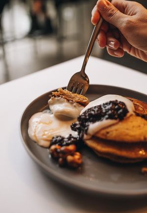 Vegan Pancakes at Nola Kitchen in Porto