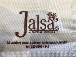 Napkin at Jalsa in North West London