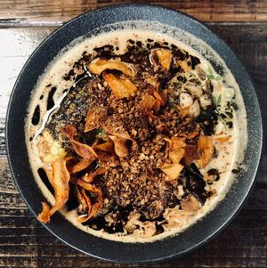 Fried Garlic Ramen at Mensho Tokyo in San Francisco
