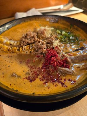 Vegan spicy Miso Ramen at Mensho Tokyo in San Francisco