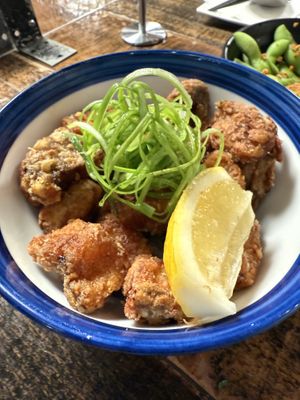 Vegan Fried Chicken (oyster mushrooms)  at Mensho Tokyo in San Francisco