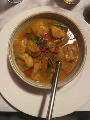 Penang with tofu  at The Basement in Ashbourne