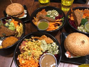 Bean burgers and veggie bowls at Copper Branch in Angers