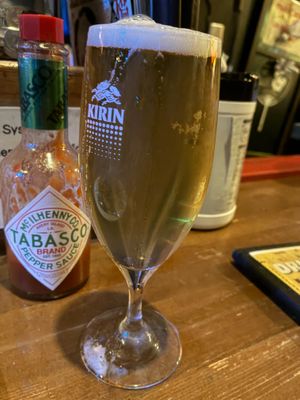 Shandy gaff at Osaka Tacos in Osaka