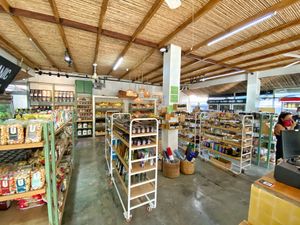 Inside store at Green World Store in Santa Teresa