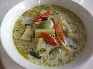 Tofu Thai treen curry at Sweet Monkey in Ao Nang