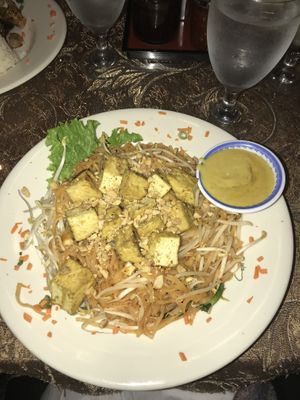 Vegan pad thai  at East West Cafe in Tacoma