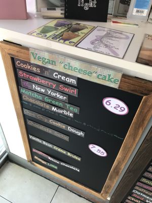 Tons of vegan flavors at Rocco's Cheesecake in Santa Monica