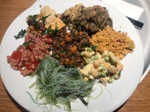 A selection from the salad buffer at Tibits in Darmstadt