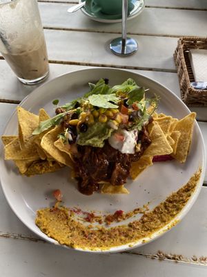 Jackfruit Nachos  at Gather and Feast in Caboolture