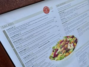 menu at Dean & David - Potsdamer in Berlin