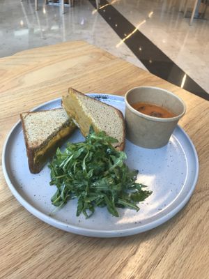 Grilled Cheese Sandwich (vegan of course) at Vterra in Kuwait City