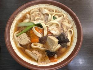 Lemon grass and hot pepper noodle soup  at Shū Xǐ 蔬喜創意素食料理 - Maybe closed in Zhubei