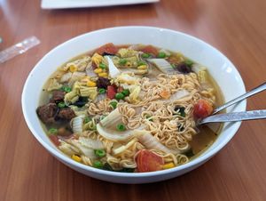 Vegan ramen at Soda Yuki in Alajuela