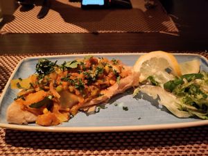 Vegetable puri at Shalims Balti House in Weymouth