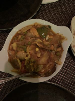 Vegetable dupiaza   at Shalims Balti House in Weymouth