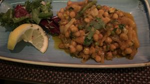 Chickpeas starter  at Shalims Balti House in Weymouth