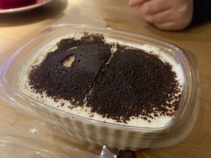 Amazing vegan tiramisu at Tii's in Basel