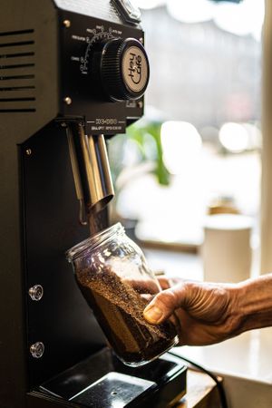 Refill fresh coffee bean which have been locally roasted and we can grind to perfection for any coffee maker. at The Refillery in Edinburgh