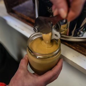 We have the most amazing organic tahini from Ethiopia.  Bring your jar and refill as  much or as little as you need. at The Refillery in Edinburgh