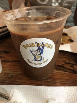 Ice mocca  at Familiars in Brooklyn