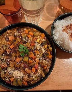 Vegetables chilli at Mercado Bio in Pico