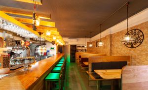 our food lounge:) at Mercado Bio in Pico