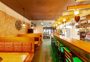 our food lounge :) at Mercado Bio in Pico