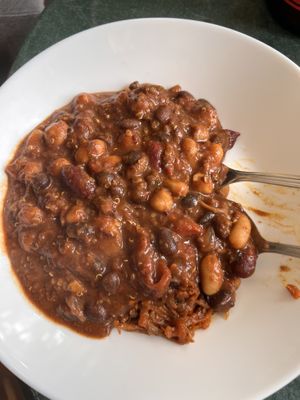 SO good! We’ve been veg forever though and aren’t crazy about all the faux meats in most vegan food, so chili with quinoa, farm fresh veggies and various beans is hippy approve at Farm to Face Cafe in Baltimore