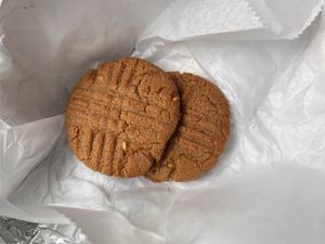 YUM!!! PB cookies straight out of the oven   at Farm to Face Cafe in Baltimore