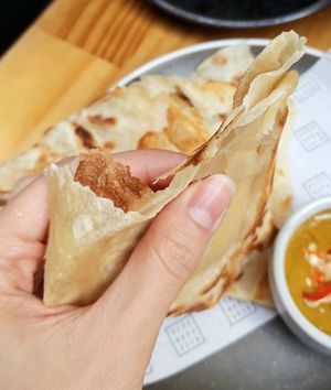 Malaysian roti - inside at Rice Paper Scissors in Melbourne