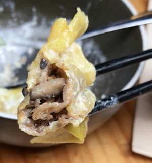 Mushroom Dumpling - inside at Rice Paper Scissors in Melbourne