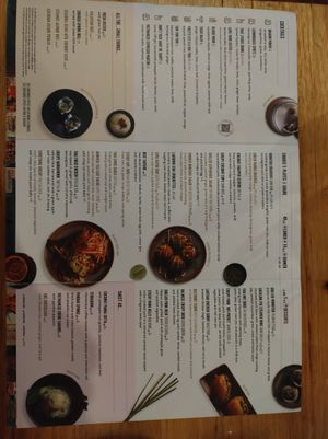 Menu. November 2023 at Rice Paper Scissors in Melbourne