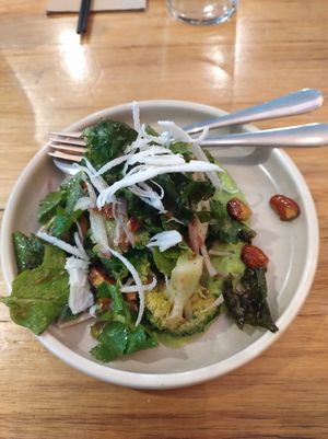 Smoky broccoli salad at Rice Paper Scissors in Melbourne