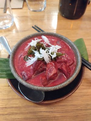 Beetroot curry at Rice Paper Scissors in Melbourne