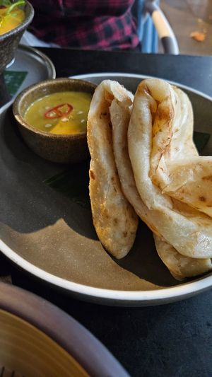 roti+satay $9.00 at Rice Paper Scissors in Melbourne