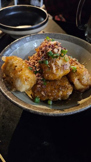 sticky fried tofu $26.00: delicious at Rice Paper Scissors in Melbourne