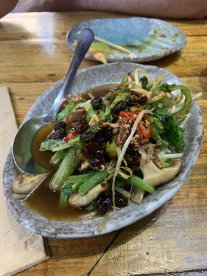 Asian greens at Rice Paper Scissors in Melbourne