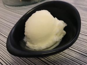 Sorbete de lima at DUE Cocina Italiana in Valencia