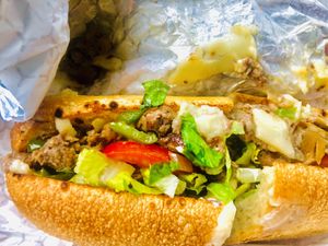 Vegan cheesesteak  at Lazy Mike's in Falls Church