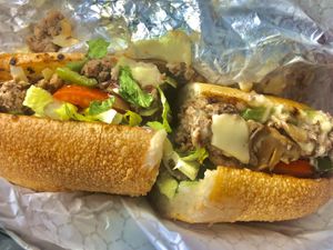 Vegan cheesesteak  at Lazy Mike's in Falls Church