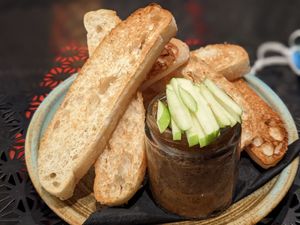 Mushroom pate at You Came Again in West End